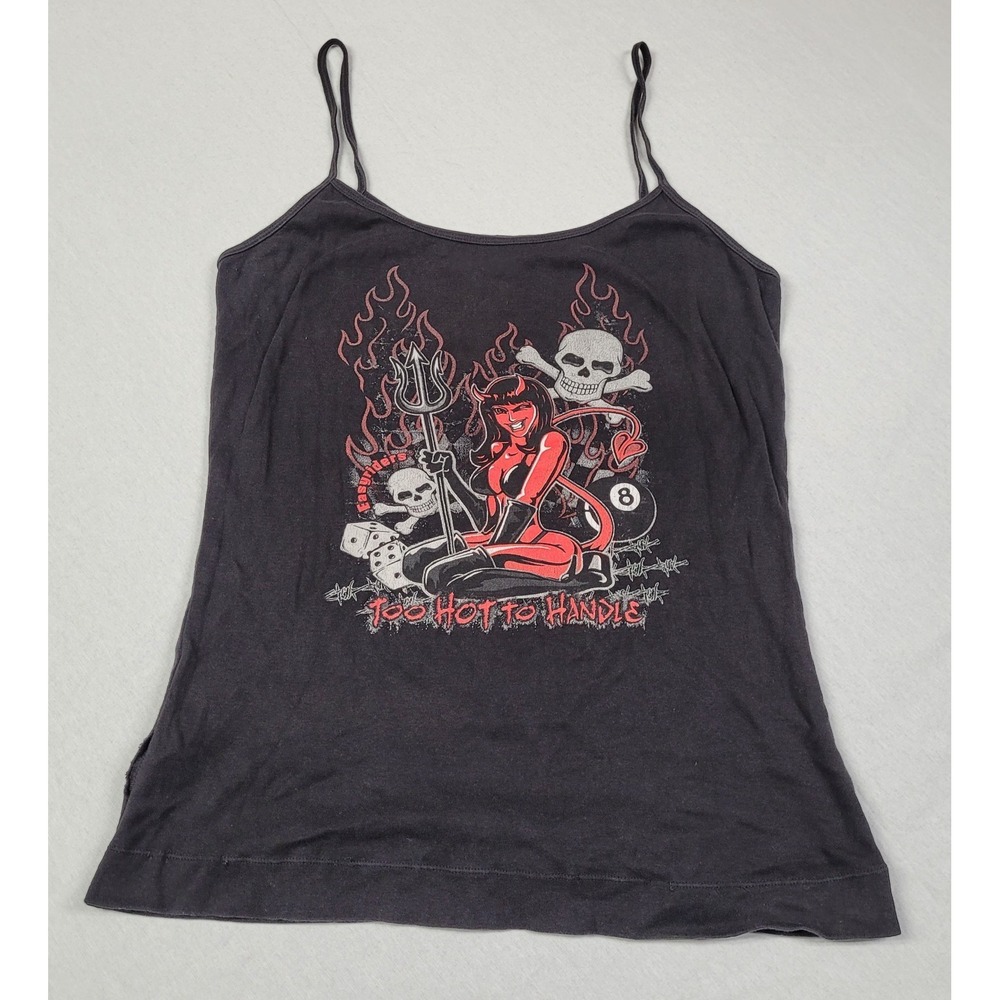 District Threads 2012 Easyriders Rodeo Tour Black Women's Cami Tank Top Size XXL